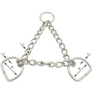 RVS Half check Lg 30 cm /D 25x4 /3 mm 